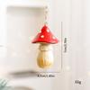 1Set Red Mushroom Christmas Tree Decoration Cute Christmas Mushroom Hanging Ornaments Holiday Party New Year 2025