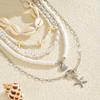 Natural Pearl Shell Necklace Multilayer Elegant Neck Accessory For Ladies