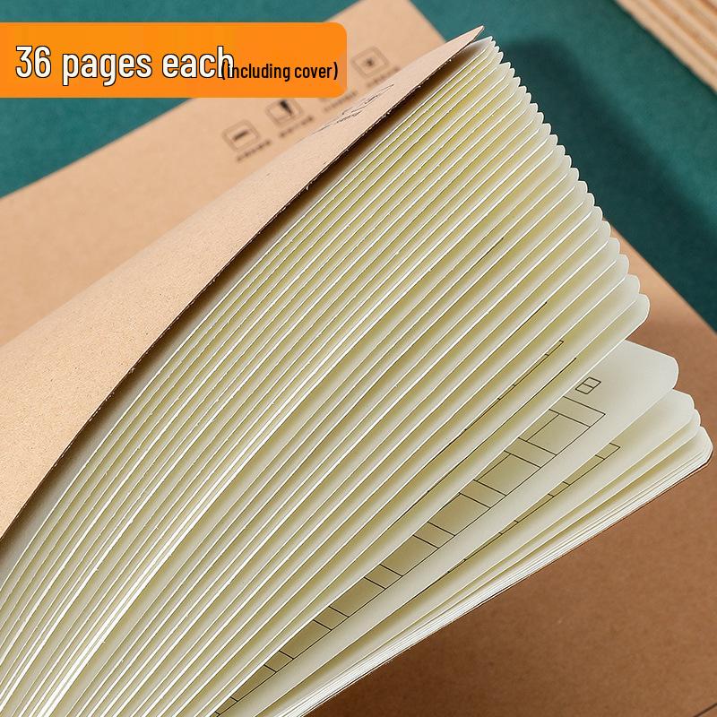 16K Junior High B5 Notebook: Thick Kraft Paper for English Composition