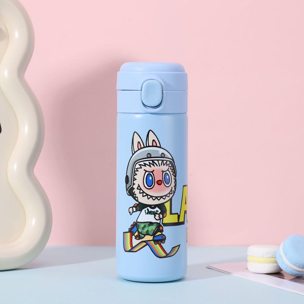 Cartoon Pattern Bouncing Cup Car Pea Cup High Value 304 Stainless Steel Vacuum Thermos Cup