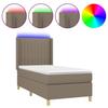 VidaXL Sommier à Lattes de Lit avec Matelas et LED, Lit Rembourré, Lit Simple, Lit Adulte de Chambre à Coucher Intérieur, 3139009
