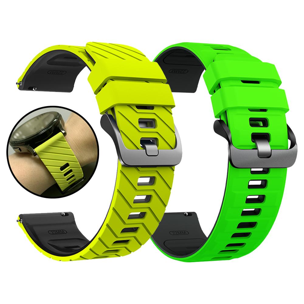 22mm Silicone Strap For Samsung Galaxy Watch 46mm/3 45mm/Gear S3 Classic Frontier Bracelet For HUAWEI WATCH GT6 Pro Sports Bands