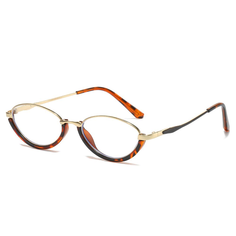 

Brand Design Women Oval-shaped Small Alloy Frame Myopia Glasses Prescription Nearsight Anti Blue Light Men Near Sight Eyeglass 0
