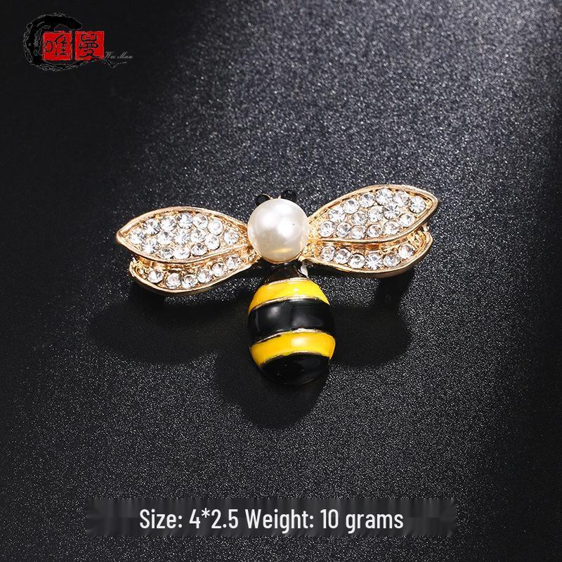 Broche de Abelha: Broche de Inseto Mini Fofo para Gola ou Acessório