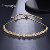 Emmaya Fashion Jewelry Rose Gold Rectangle Zirconia Necklace/Torques For Women Party Gift