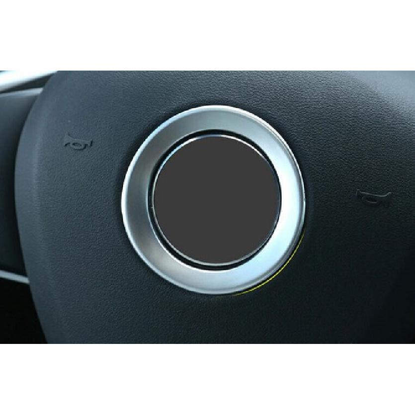 Matte Silver 2016-21 Car Steering Wheel Horn Ring Fit For BMW X1 F48 Cover Panel