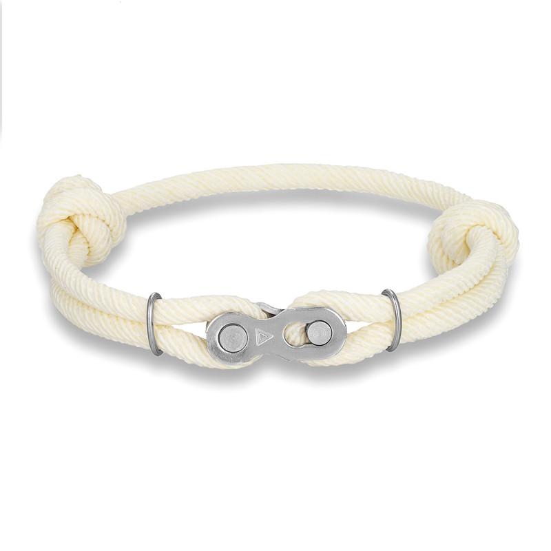 

Locomotive Men Punk Rock Bicycle Chain Bracelet Adjustable Nautical Rope Bracelets Mountain Bike Magic Buckle Accessory