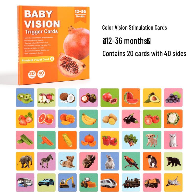 Black & White Baby Visual Cards for Early Development & Stimulation