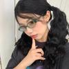 Women Retro Oval Glasses Y2K Japanese and Korean Girls Red Green Frame Glass Eyewear Decorative Computer Anti-blue Eyeglasses