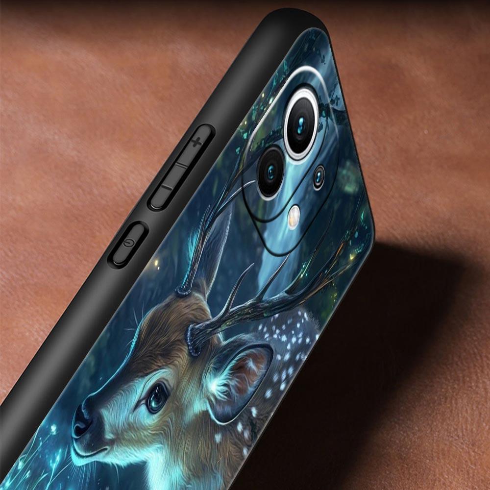 Cartoon Animal Deer Phone Case Cover for Xiaomi Mi 17 15 14 13 12 11 Ultra 15T 14T 13T 12T 11T Pro Lite 5G Soft TPU Shell Capas