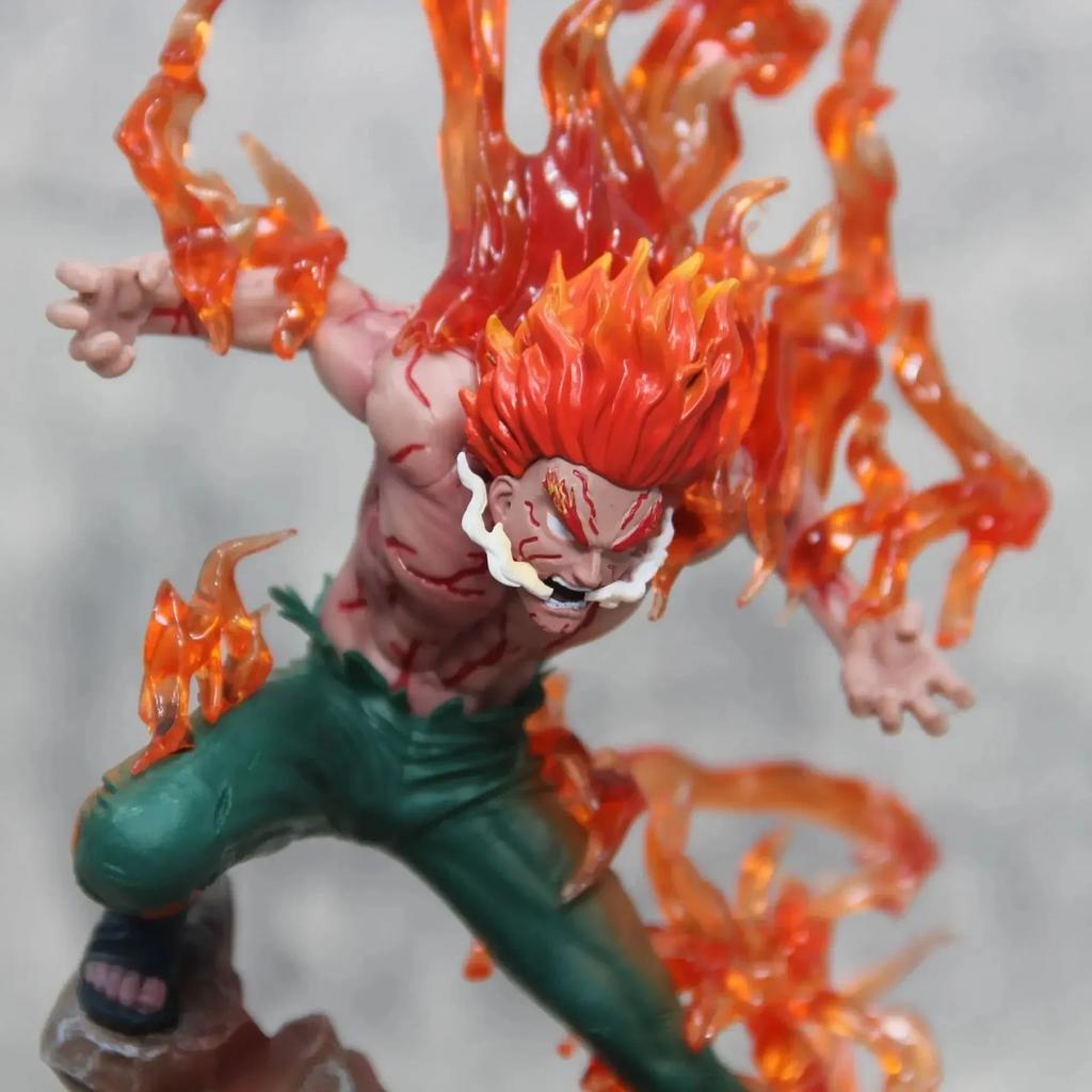 Naruto Might Guy Figur Zehn Jahre Shinobi Anime Actionfigur Mit Licht Unsterbliches Sitzendes Modell Sammlungsspielzeug Geschenk Pvc