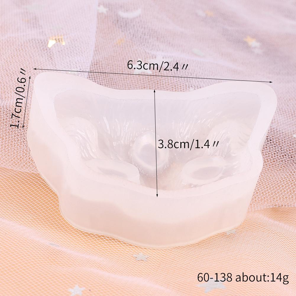 Cat Head Silicone Mold DIY Devil Cat Pendant Jewelry Crafts Making Soap Candle Epoxy Resin Mould