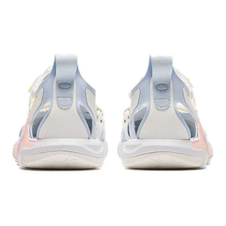 Anta Antiskid Wear Resistant Lightweight Breathable Childrens Sandals Kids Sandals Blue White 322426908-2