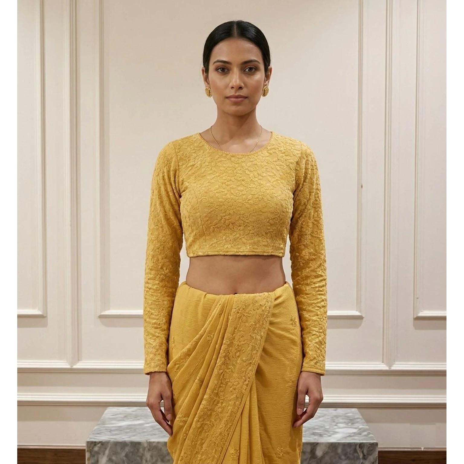 Indian Women s Cotton Laycra Blend Choli Bollywood Beautiful Casual Wear Blouse