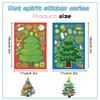 16Pcs Toy Puzzle Stickers Christmas Tree Make A Face Stickers Diy Handicrafts Waterproof Stationery Stickers