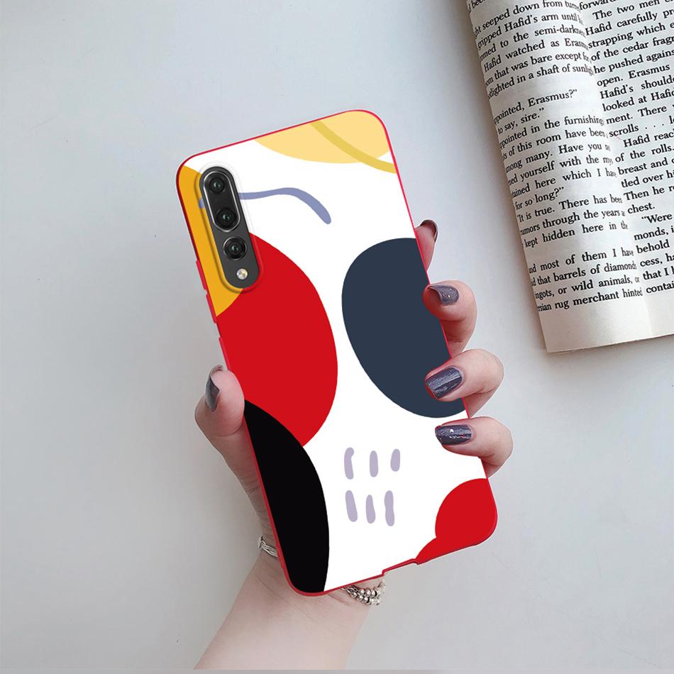 For Huawei P20 Pro Case Matte Cover Cute Cat Cartoon Flower Soft Silicone Phone Cases For Huawei P20 Pro P 20 20Pro P20Pro Case