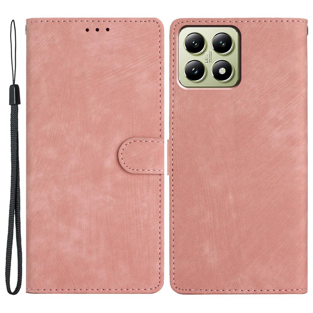 For Xiaomi 14T Case with Card Clots Skin-Touch PU Leather Phone Cover Stand