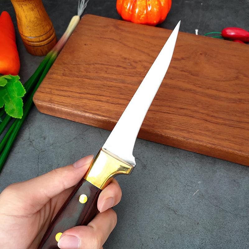 Stainless Steel Kitchen Utility Knife Fish Sculpture Knives Boning Knife Cleaver Fruit Cutter