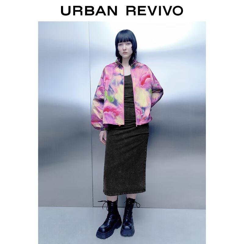 

Женская куртка оверсайз на молнии с принтом тай-дай UR M