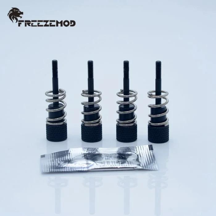 FREEZEMOD computer CPU water cooling block fixing screw all aluminum alloy I7 Ryzen INTEL AMD AM4. PJ-CSLS 2011 чёрный