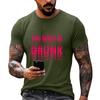 Men's Quirky Casual Loose Fit Letter Print T-Shirt for Daily Wear