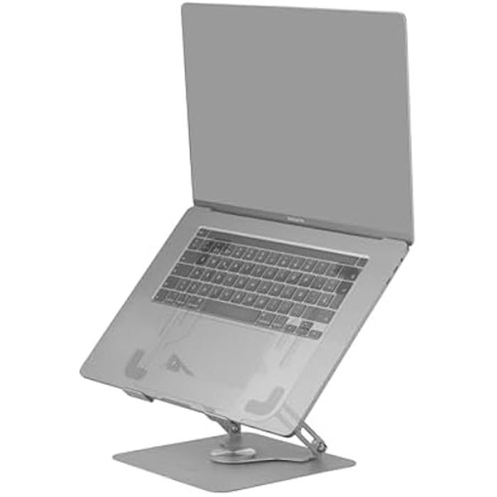 Mars gaming ma-rsn, support pour ordinateurs portables et tablettes jusqu'à 17", réglage en hauteur + inclinaison + rotation 360,