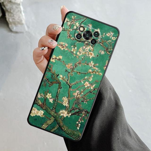 Van Gogh Art Retro Plum Blossom Case For Xiaomi Poco X3 Nfc X4pro M3 C40 For Mi 12 11 10 10t 8 Note10 Lite 11ultra 11t Pro F1