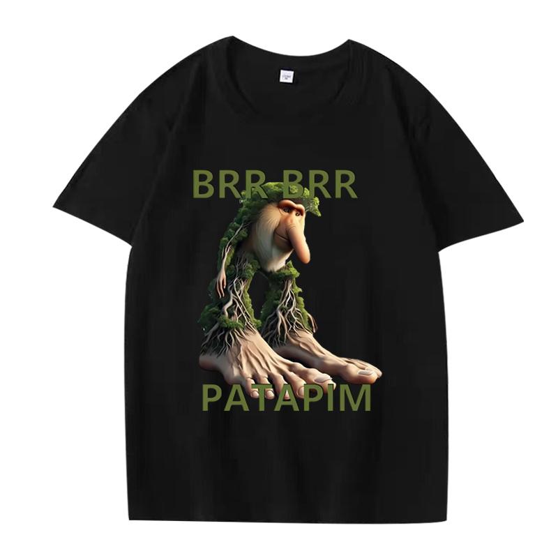 Italian Brainrot Funny Meme T Shirt Men Women Tralalero Tralala Tung Tung Tung Sahur Bombardiro Crocodilo Brr Brr Cappuccino Tee