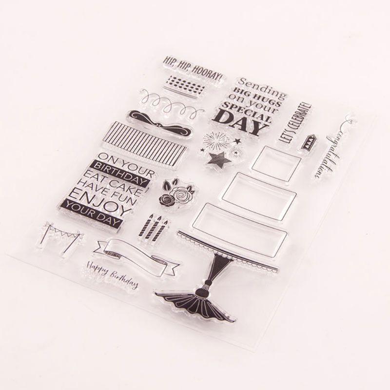 Buy Candle Silicone Clear Seal Stamp DIY Scrapbooking Embossing Photo ...