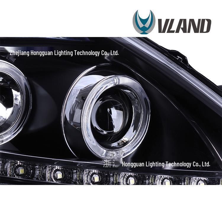 LED Headlight & Fog Light Assembly for 2008-2012 Nissan Teana with Bi-LED Projectors