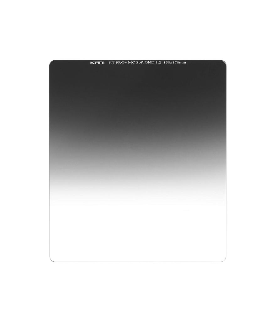 KANI HT MC Soft GND Half ND 150mm Light and Nano 801562 PRO+ 1.2 Filter, Wide, Square, 150x170mm, ND16, 4-Fastener Reduction, Water-, Oil-,
