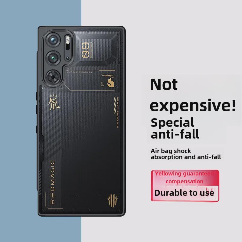 Red Magic 9 Pro/9S Pro+ Anti-Frosted Heat Dissipation Magnetic Case - Transparent with Wallet Feature