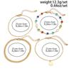 IngeSight.Z Y2K Bohemia Colorful Crystal Chain Foot Anklet Summer Beach Vacation Barefoot Anklets Chain Charm Jewelry Accessory