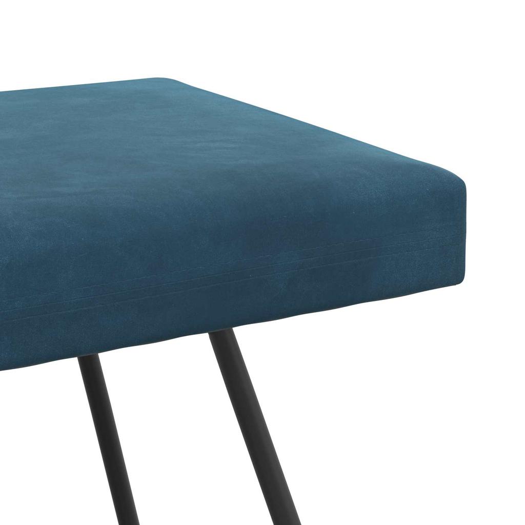Bench Blue 80 x 40 x 45 cm Velvet