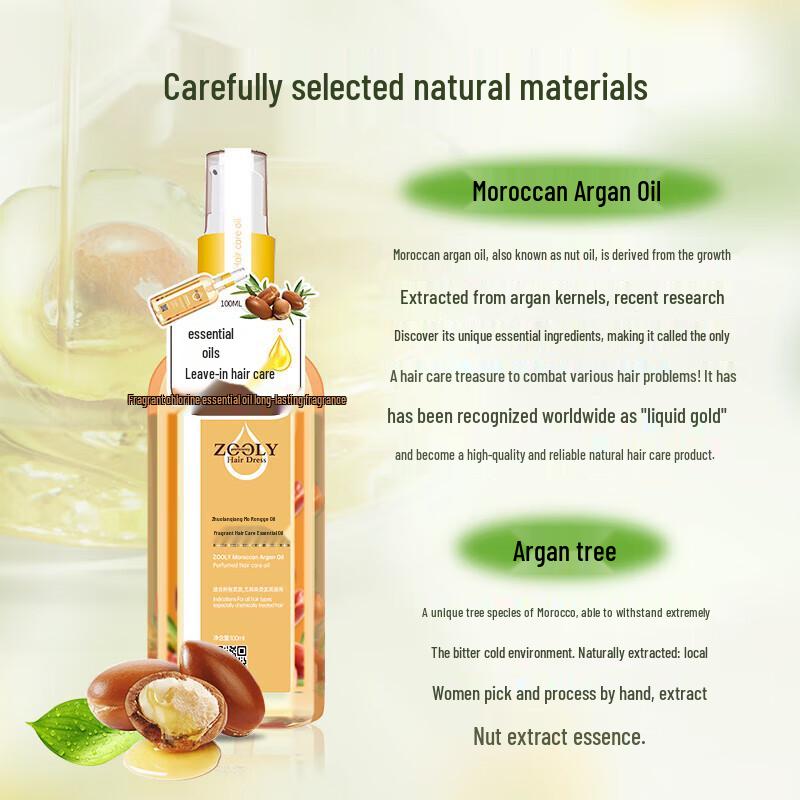 Zhuolanya Moroccan Argan Hair Repair Oil
