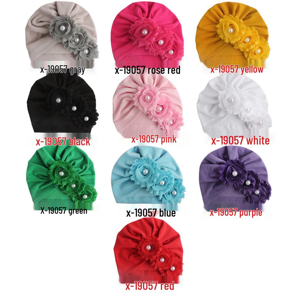 Sunflower Diamond Baby Hat - Solid Color