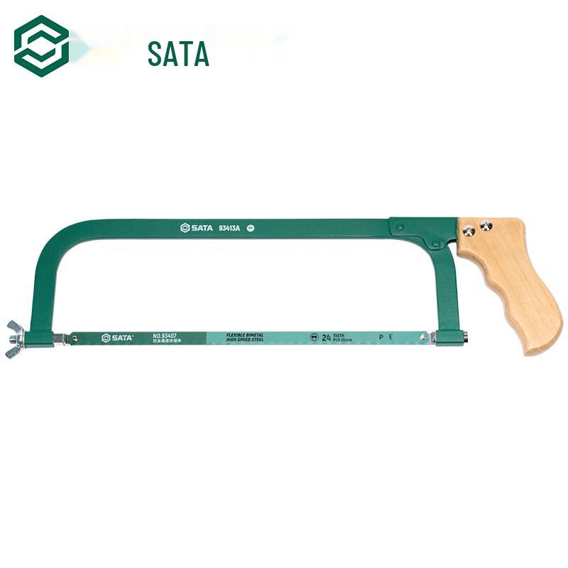 SATA 93413A Wood Handle Hacksaw 12-inch