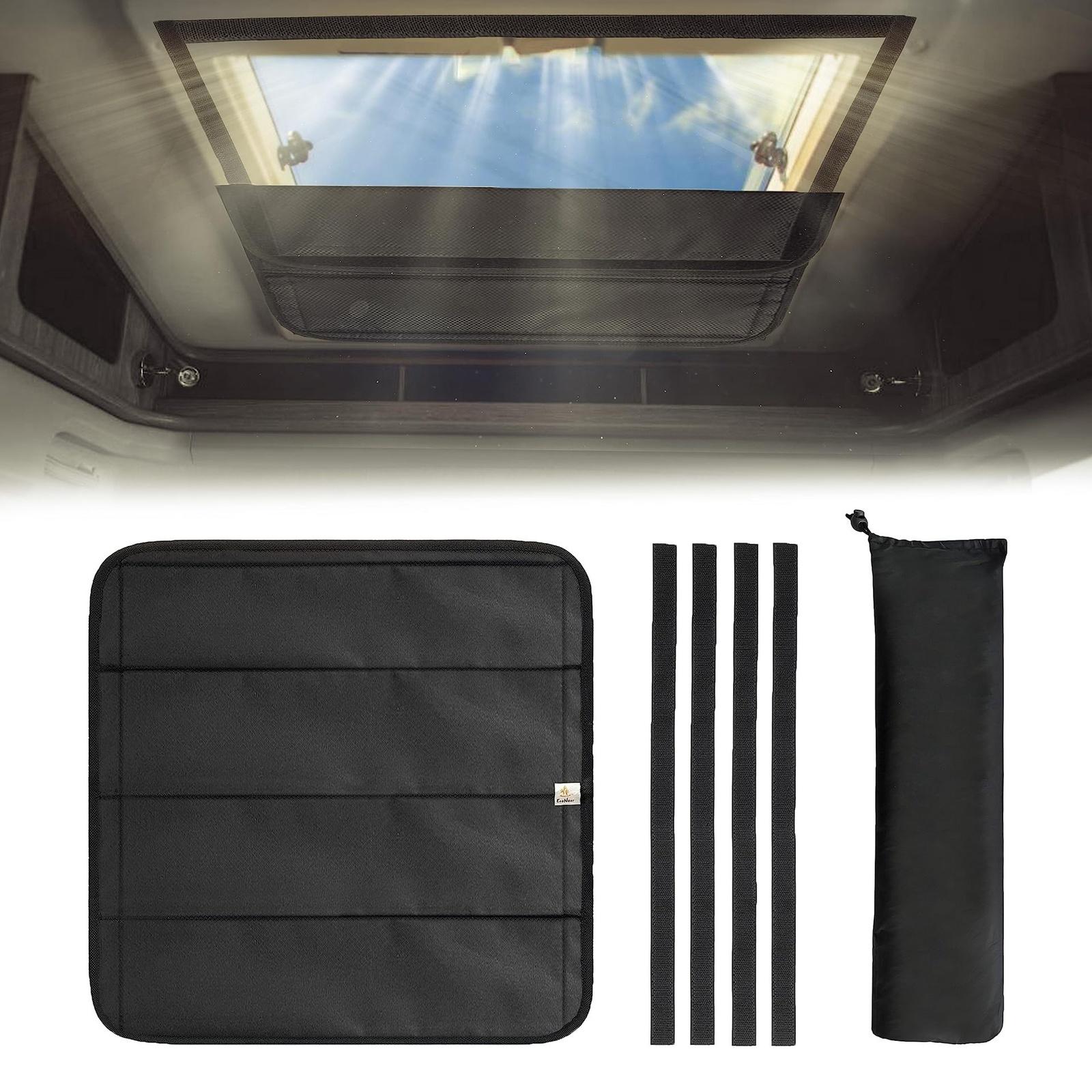 Tetto Apribile Ventilato per Camper - Zanzariera Parasole Isolamento Termico Tetto Tenda Parasole Schermo Magnetico Tetto Ventilazione