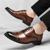 Italian Men Leather Shoes Classic Dress Shoe Luxury Brand Business Office Shoes for Men Casual Oxfords Wedding Shoe Brogue Shoes
