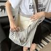 Women's Tote Bag Striped Canvas Casual Handbags For Women Simple Shopping Large Capacity Woman Shopper School Shoulder Bag AVE