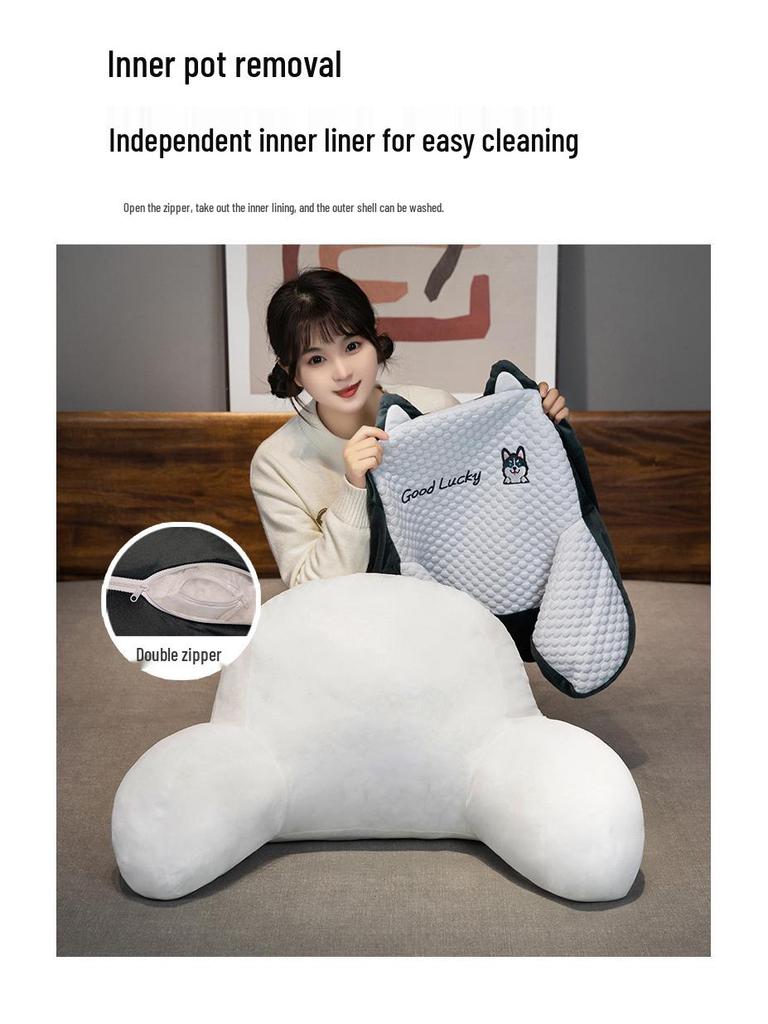 Kreslený bedrový vankúš - Veľký mäkký vankúš na opierku chrbta do postele a na pohovku