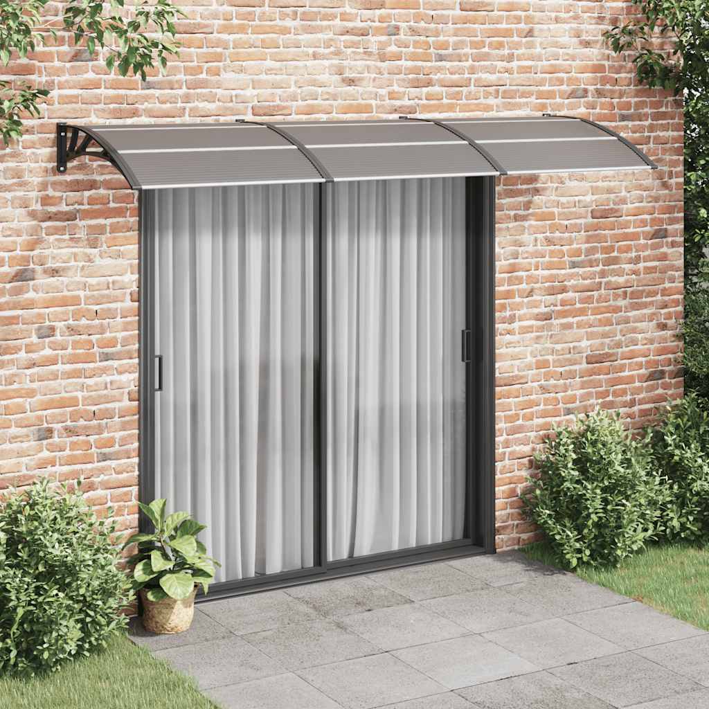 Vidaxl Toldo Para Porta, Preto, 300X100 Cm, Policarbonato