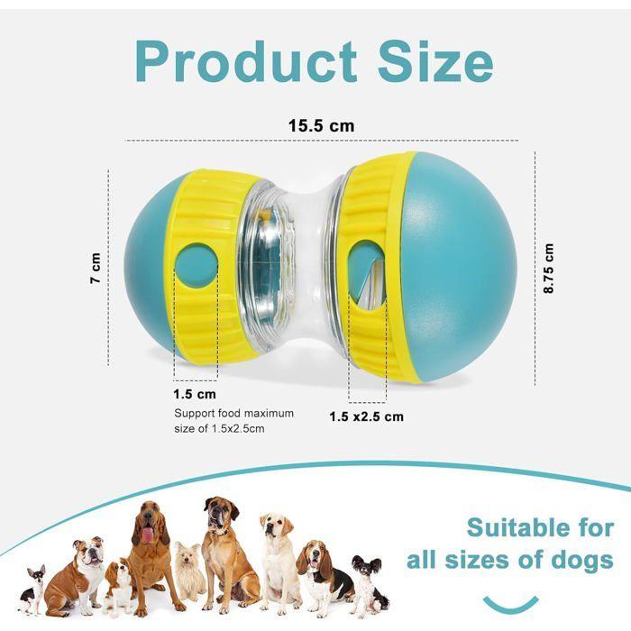 Rolling Feeder Jouet Intelligent Pour Chien, Balle De Nourriture Pour Chien, Puzzle Interactif, Pour Animal De Compagnie