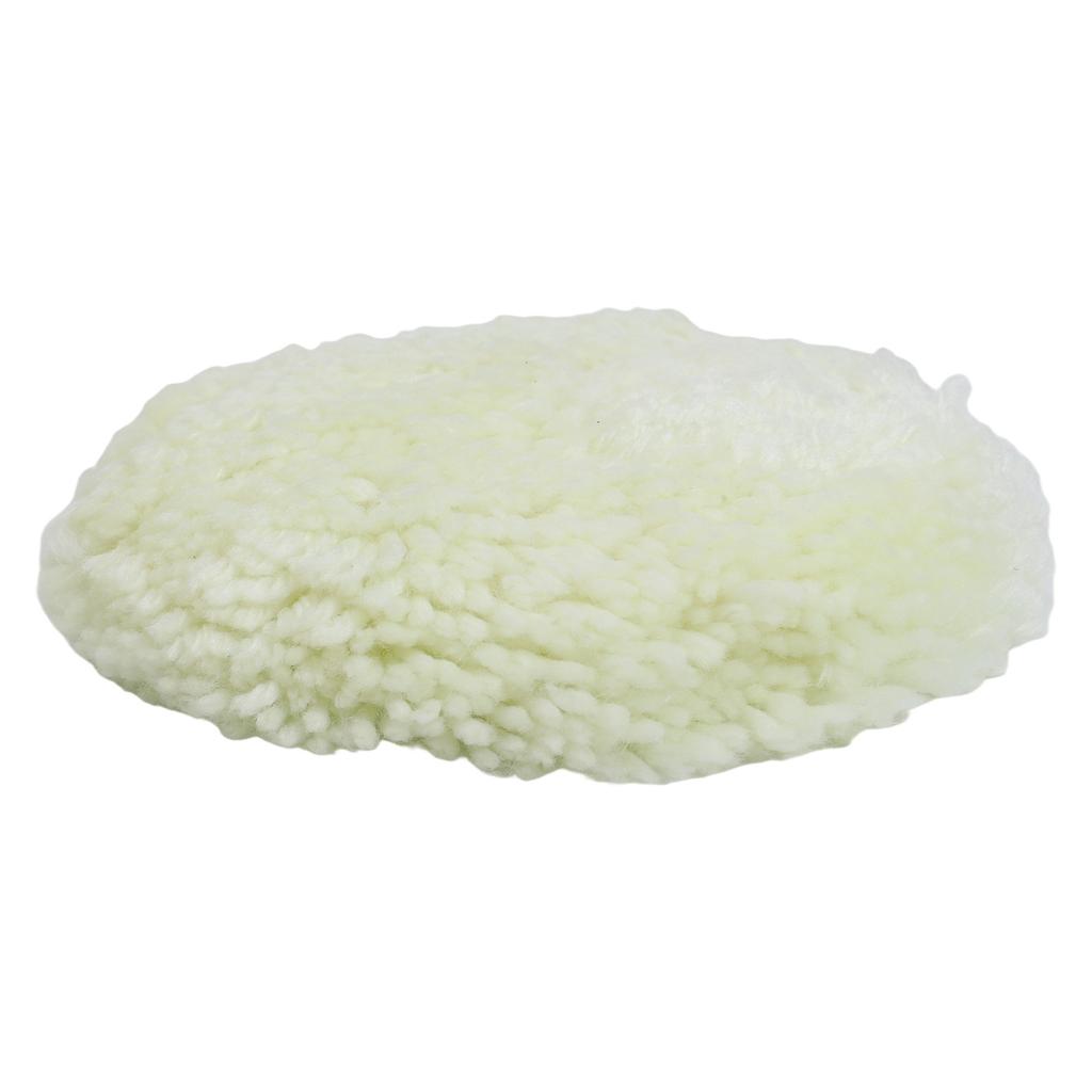 Wool Polishing Bonnet Pad 180mm for Vehicle and Furniture Applications Soft Material Improves Polishing Effect