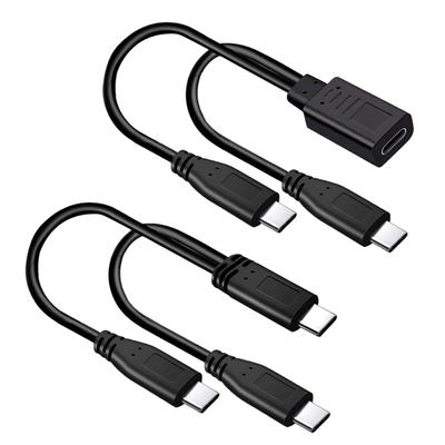 Typ-C auf doppeltes Typ-C Ladekabel 5V 3A Power Delivery 15W Schnellladekabel für Handys Tablets 30cm Länge