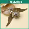 Enchanting Xmas Gift Golden Snitch Retro Wing Ball Watch Necklace With Timeless Vintage Appeal