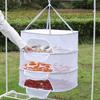 Portable Mesh Clothes Hanging Dryer Drying Net Folding Dry Rack for Fish Hanging Basket Dryer Bag Mesh Dress Pants Shoes Jeans