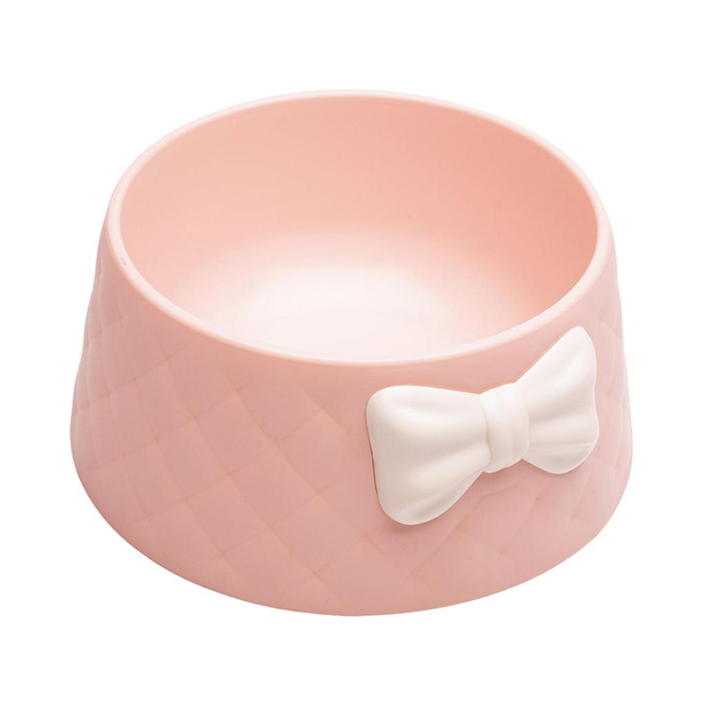 Cat Bowl Feeding Dishes Stable Novelty Anti Slip, Bow Tie Decorated, Pet Feeder Water Cats for