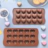 15 Cavity Love Silicone Chocolate Mold Heart Candy Jelly Baking Ice Cake Mould Candle Soap Making Valentine'S Day Gifts