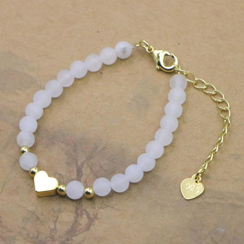 Lovely Natural Stone Beaded Bracelet For Women Girls Simple Personality Adjustable Bracelet Jewelry Accessories Gifts